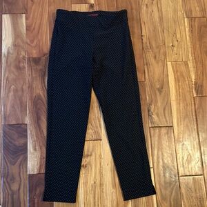 Black Polka Dot Stretch Pants